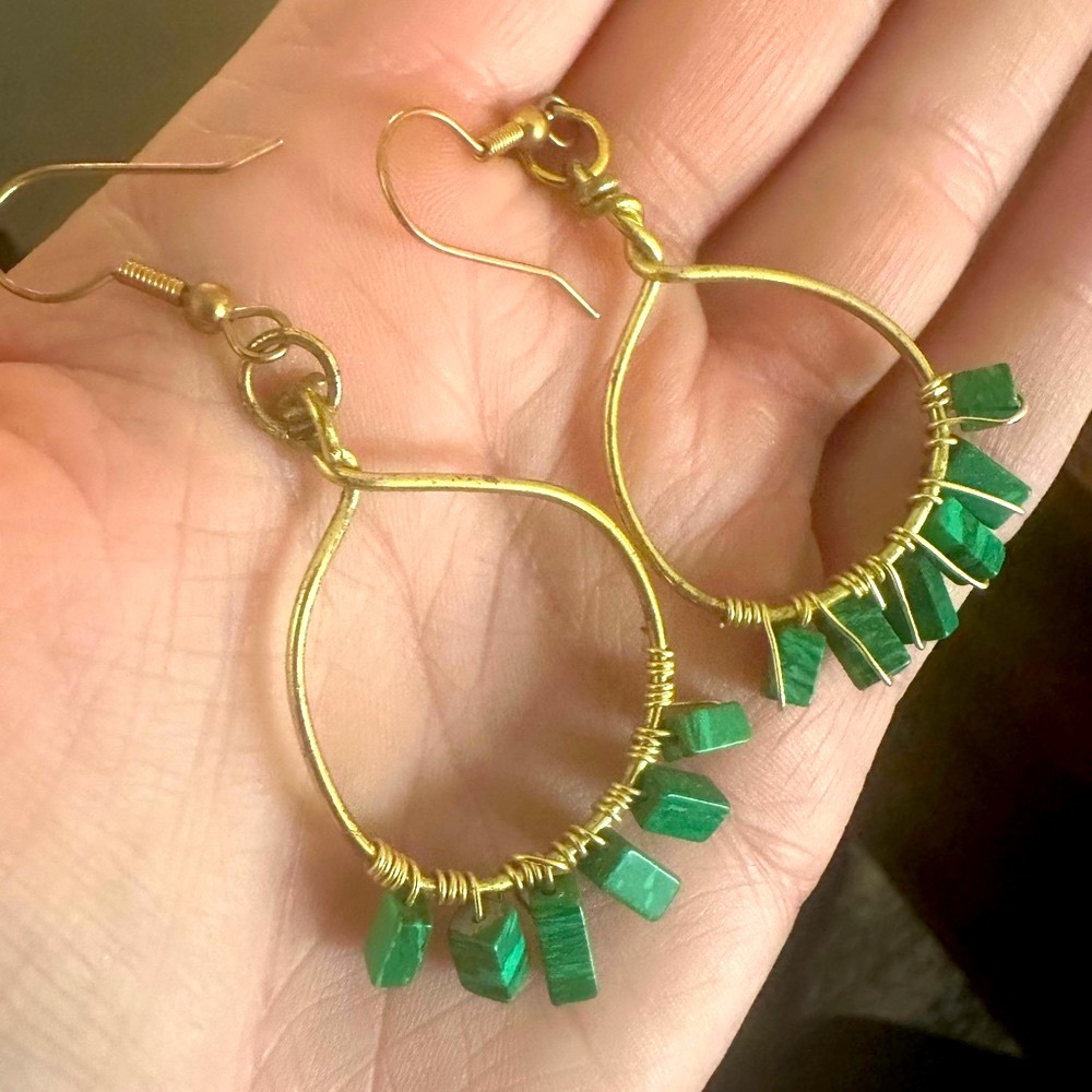 Elegant Handmade Gold Earrings!
